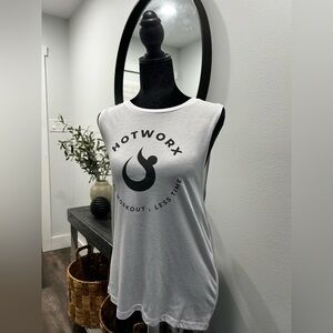 HOTWORX Women's White Muscle Tee